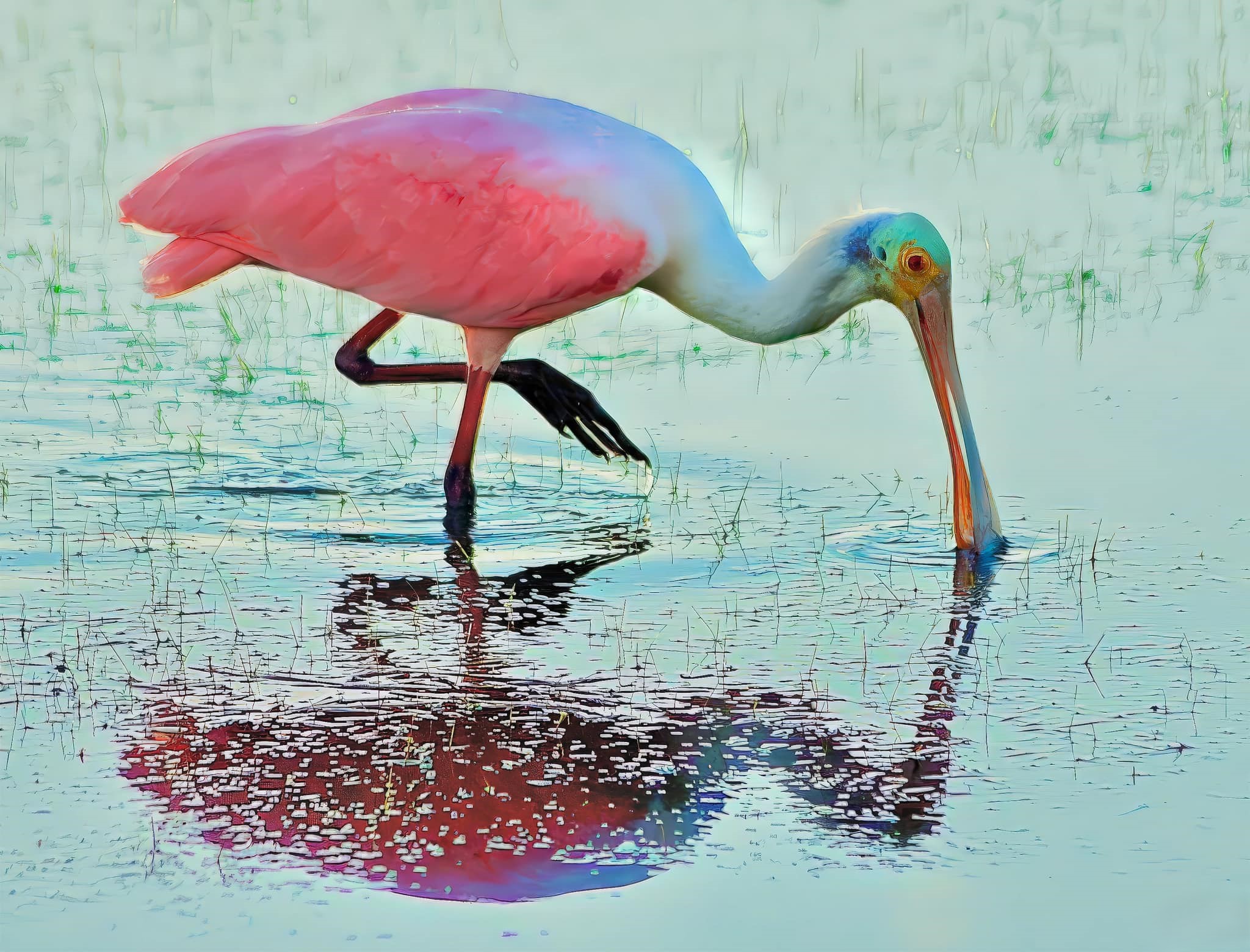 Roseate Spoonbill Bird